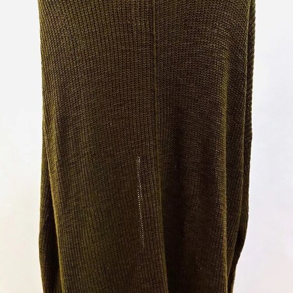 NWT SONOMA Women Long Sleeve Open Front Knit Green Long Cardigan Sweater Size 4X - Picture 6 of 13
